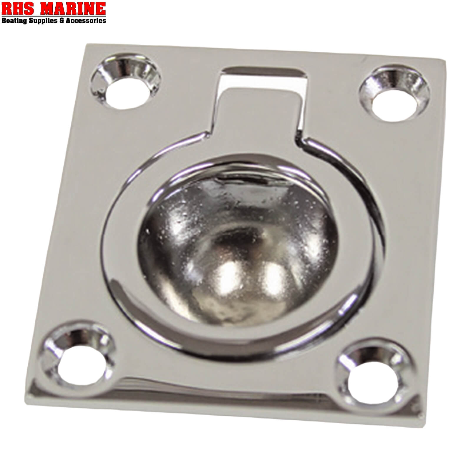 4-Piece Bronze Boat Hatch Pull Ring Set - Flush Mount Lift Handles For Marine & Home Furniture