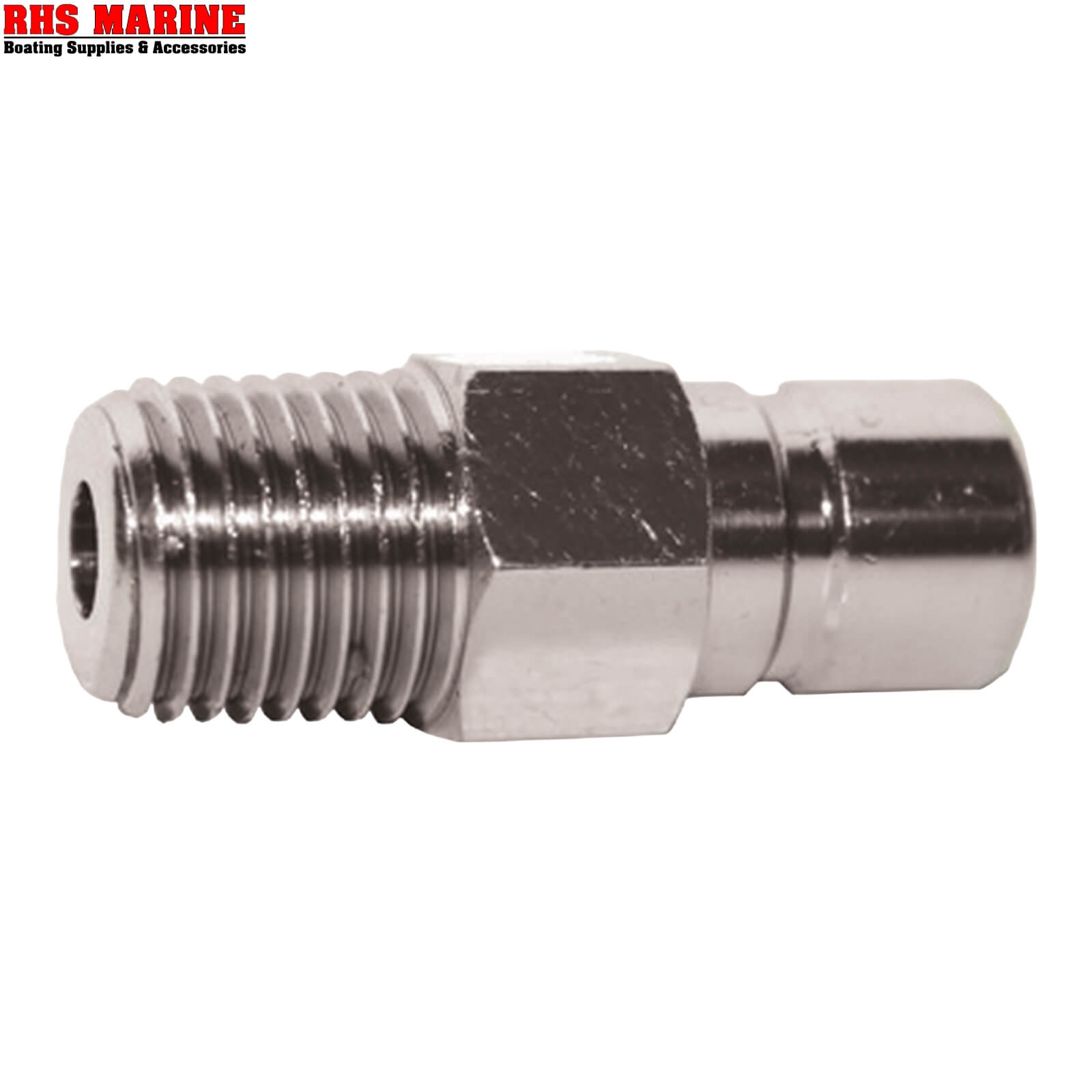 Connettore Carburante SeaSense Per Nissan E Tohatsu - Maschio 1/4'' NPT In Ottone Cromato