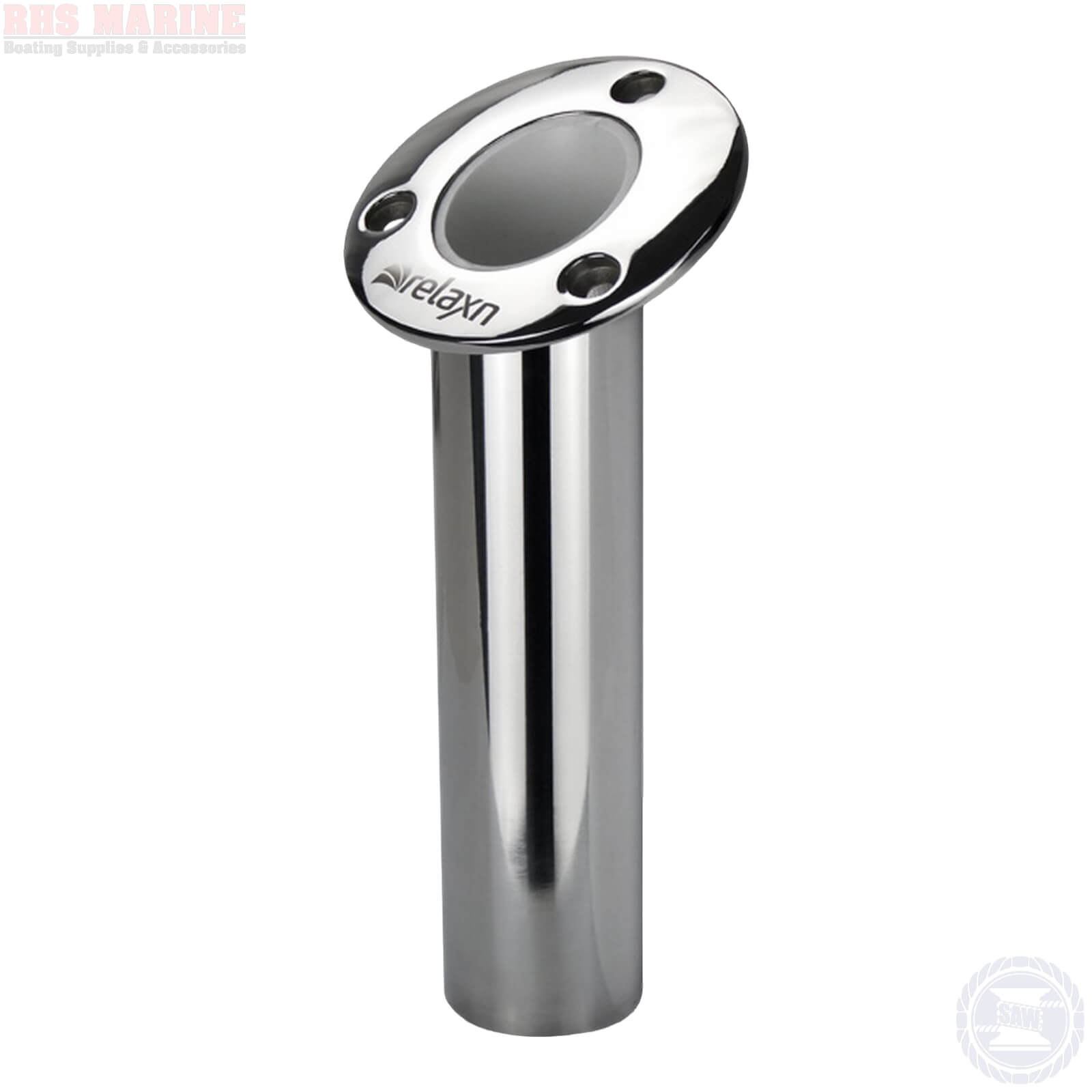 Heavy Duty Boat Fishing Rod Holder 30° 200mm Flush Mount 316 Stainless