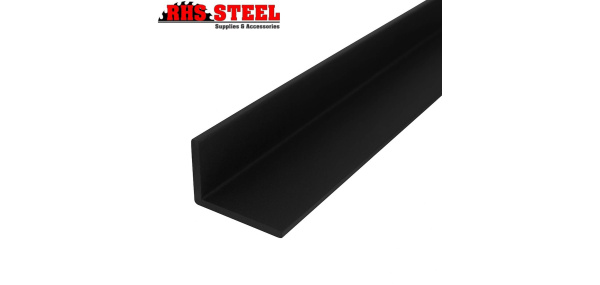 aluminium-unequal-angle-black-powder-coated-sydney-nsw