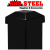 black-powder-steel-fence-post