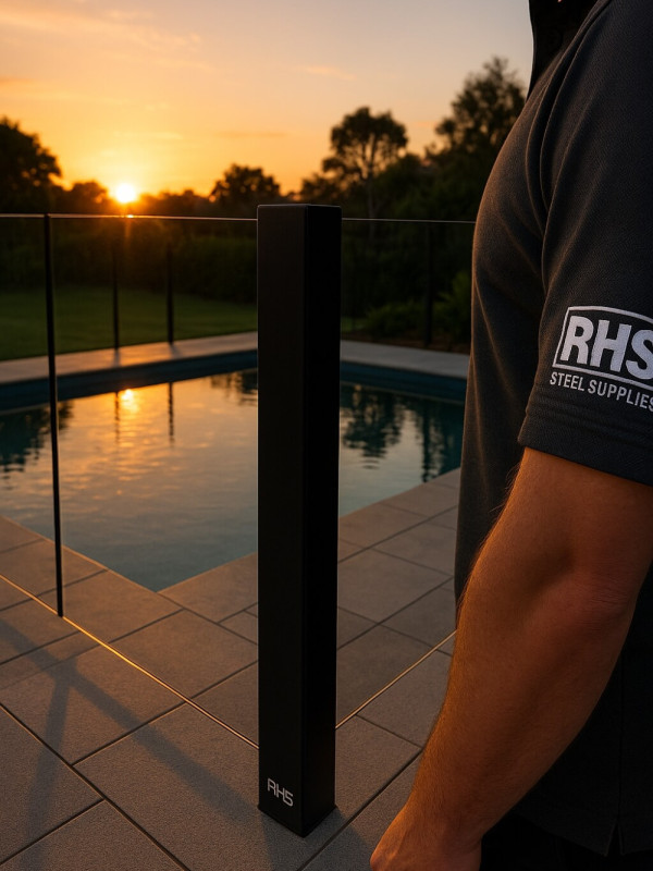 aluminium rhs rectangular section monument coating