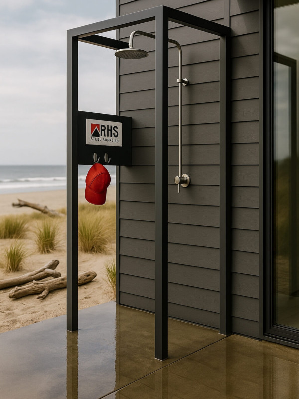 black coated aluminium rectangular rhs lengths