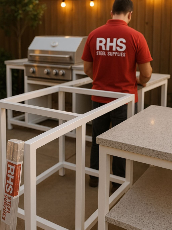 white aluminium rhs rectangular hollow section