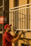 white finish rectangular aluminium rhs stock